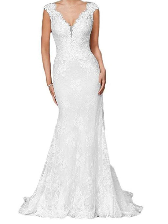 Blanc Robe De Mariée Princesse 2019