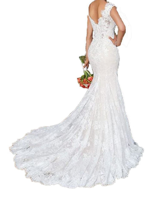 Blanc Robe De Mariée Princesse 2019