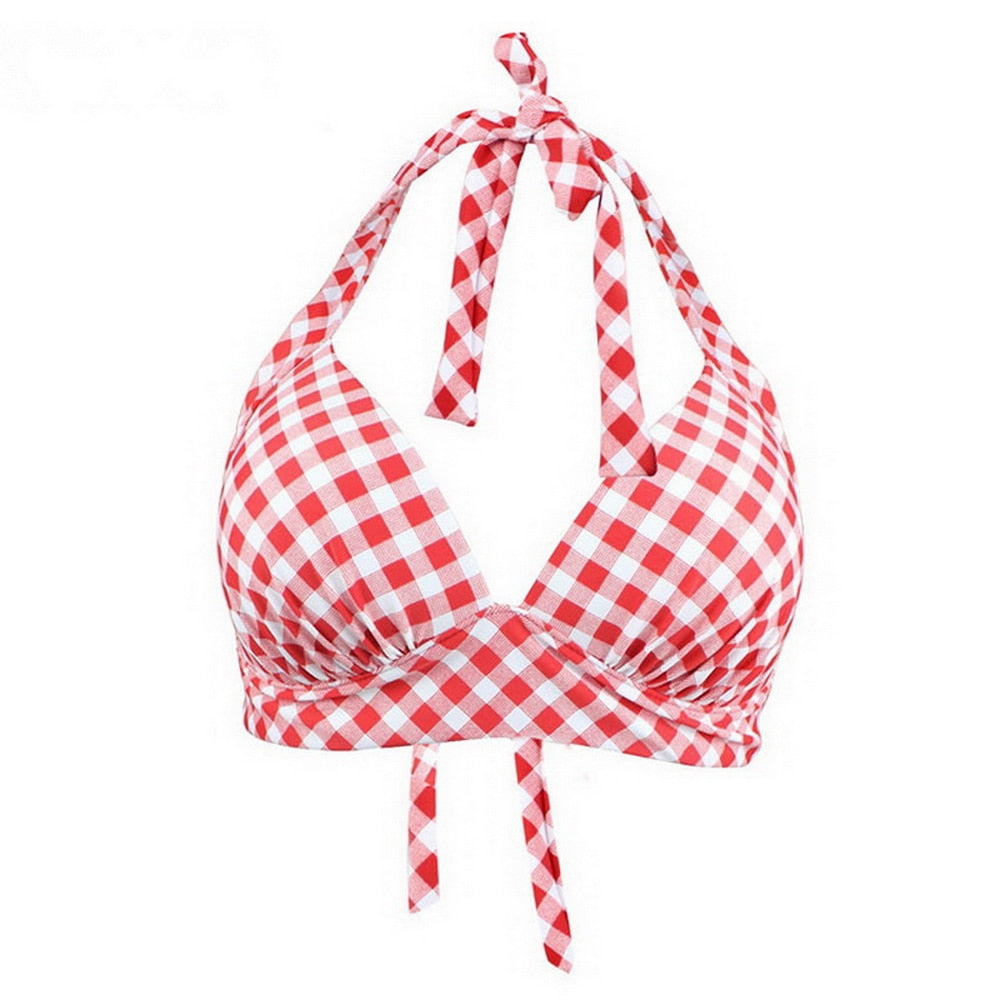 Maillot de bain top taille haute retro