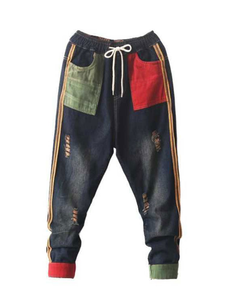 Pantalon Jean Vintage Buffalo Taille Haute, Coupe Boyfriend Large - Taille 36 (W32), Neuf Avec étiquette
