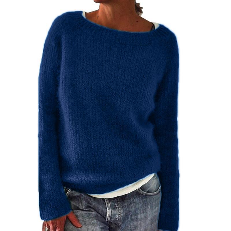 Pull Bleu Marine Femme Vintage Vintage Nation