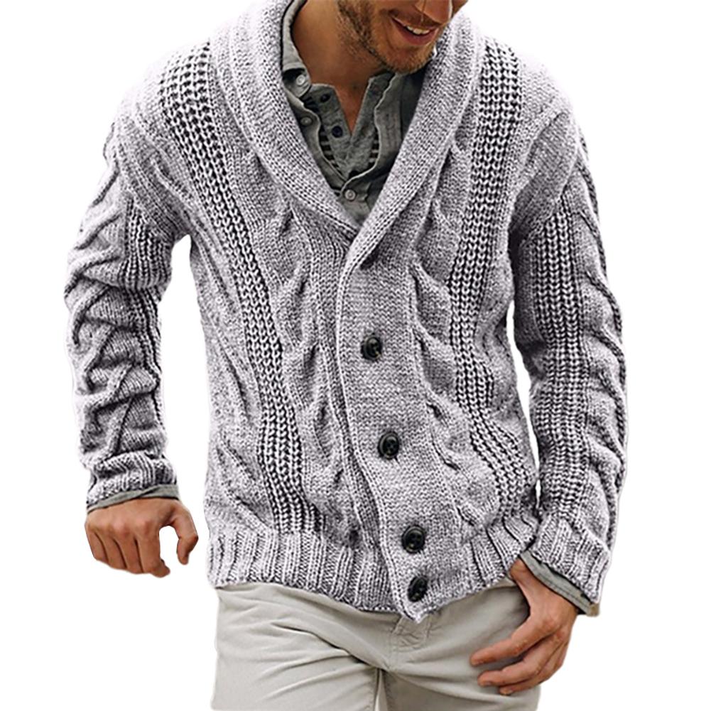 Pull en laine grosse maille homme sale