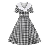 Robe à pois vintage années 40