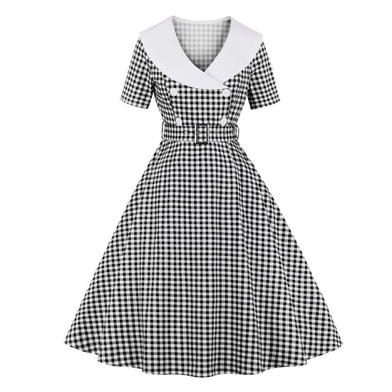 Robe à pois vintage années 40