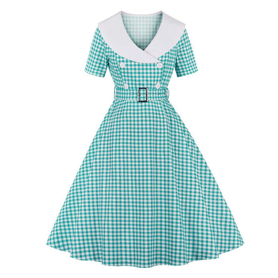 Robe à pois vintage années 40