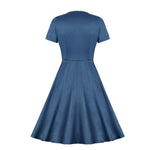 Robe Années 40 Avec Bouton