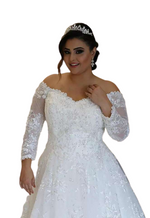 Robe De Mariée Manches Longues Dentelle Princesse