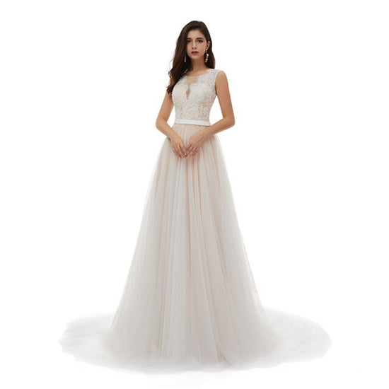 Robe De Mariée Princesse Avec Manche Courte