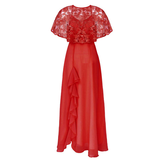 Robe De Mariée Princesse Avec Volant Sur Les Epaules