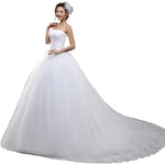 Robe De Mariée Princesse Bustier Avec Traine