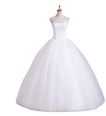 Robe De Mariée Princesse Bustier Avec Traine