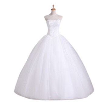 Robe De Mariée Princesse Bustier Avec Traine