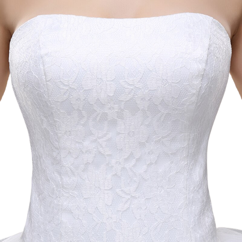 Robe De Mariée Princesse Bustier Avec Traine
