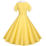 Robe jaune année 40 pas cher