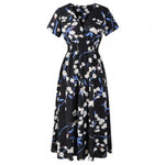 Robe Noire Décolletée Années 40