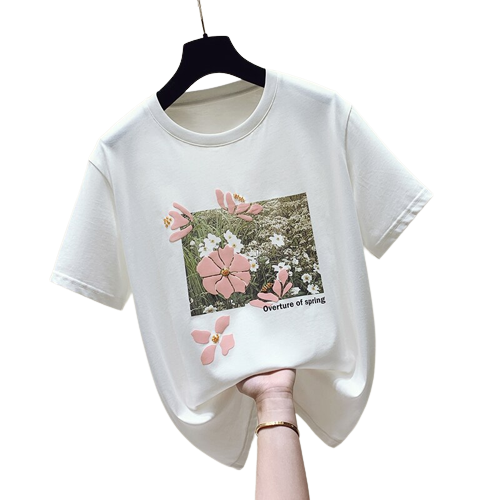 T shirt imprimé clearance vintage femme