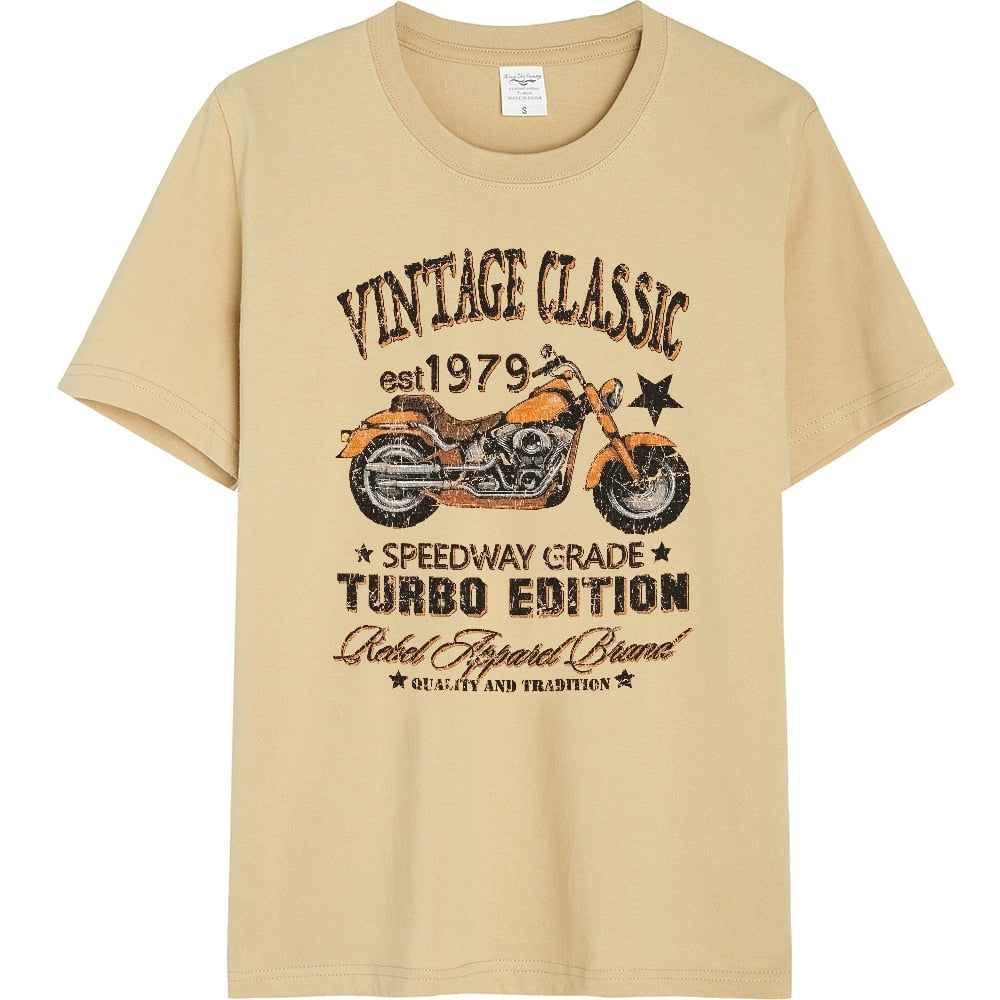 T Shirt Moto Vintage Femme