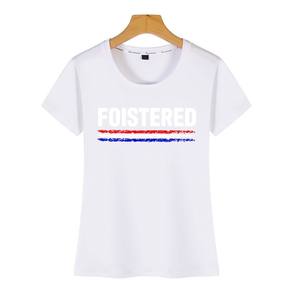 Tee shirt bleu blanc rouge femme top