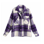 Veste A Carreaux Vintage Femme