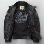 Veste Cuir Moto Vintage Homme