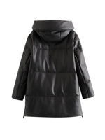 Veste large vintage femme noir