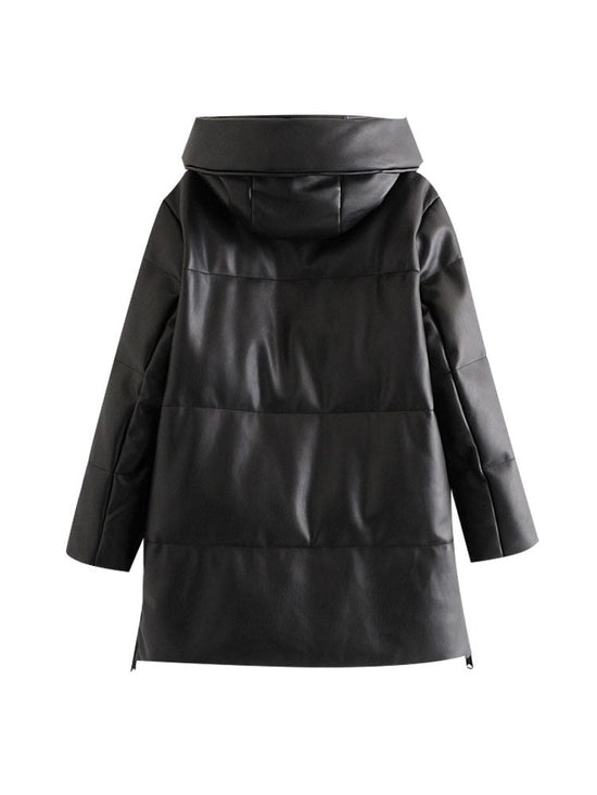 Veste large vintage femme noir