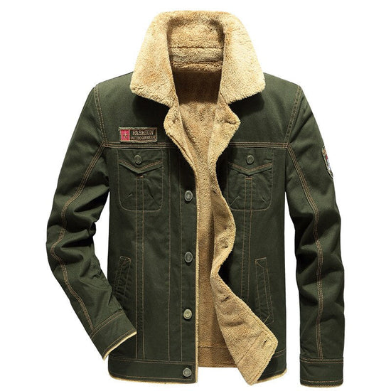 Veste Militaire Vintage Kaki Homme