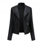 Veste Simili Cuir Vintage Femme