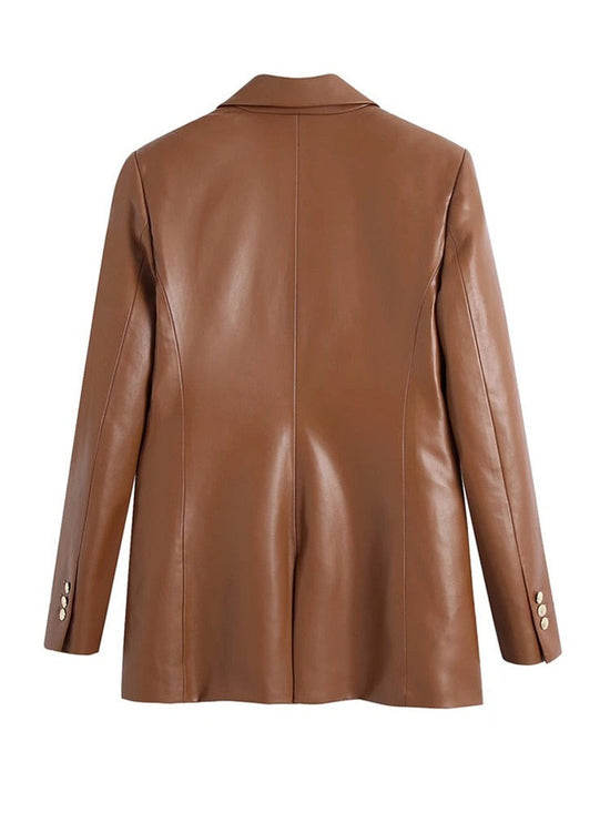 Veste Vintage Femme Cuir