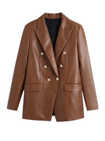 Veste Vintage Femme Cuir