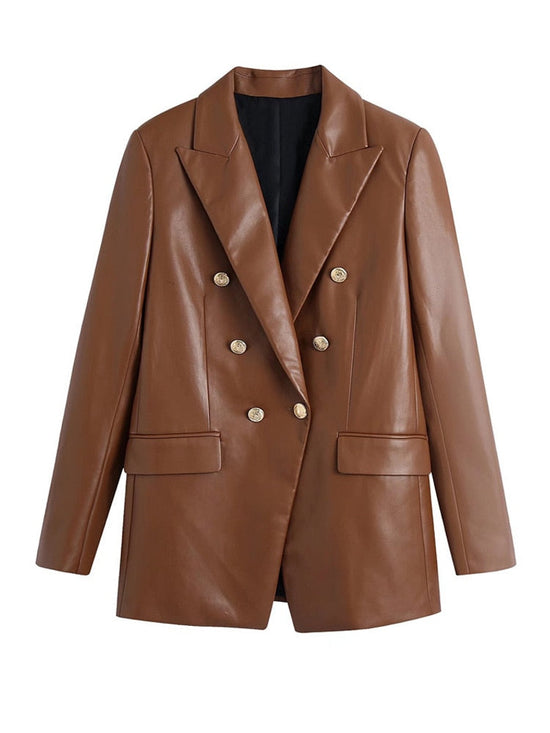 Veste Vintage Femme Cuir