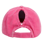 Casquette vintage rose