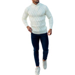 Pull col roulé vintage homme