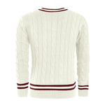 Pull en v tennis vintage homme