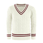 Pull en v tennis vintage homme