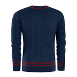 Pull en v tennis vintage homme