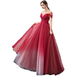 Robe De Princesse Rouge Bordeaux