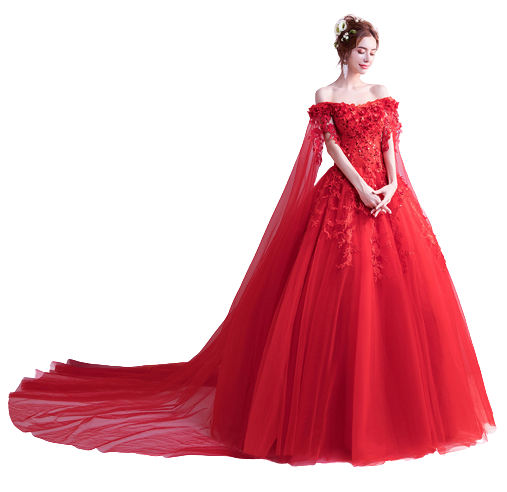 Robe de princesse rouge discount femme