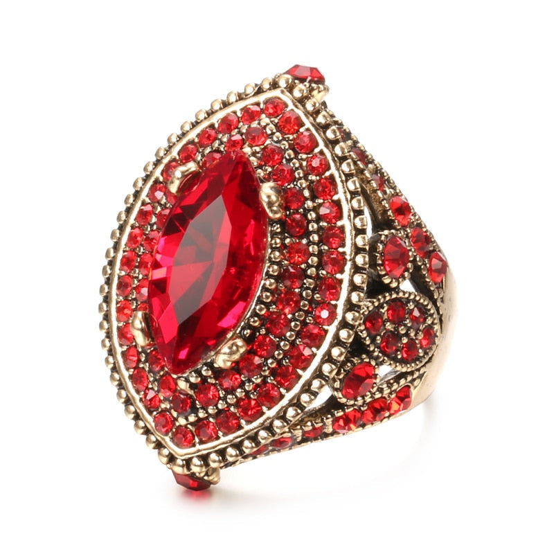 Bague Fantaisie Vintage - Taille 60 - Bijou Rétro Élégant (Occasion)