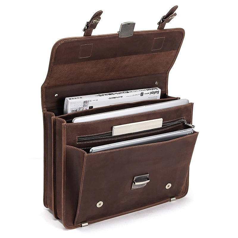 Cartable Cuir Marron Homme Vintage Vintage Nation