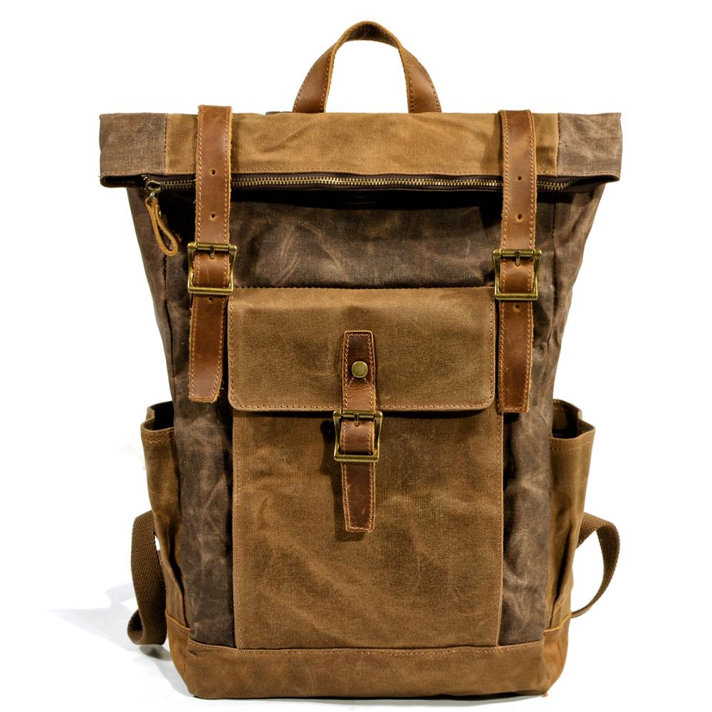 Sac a online dos vintage cuir