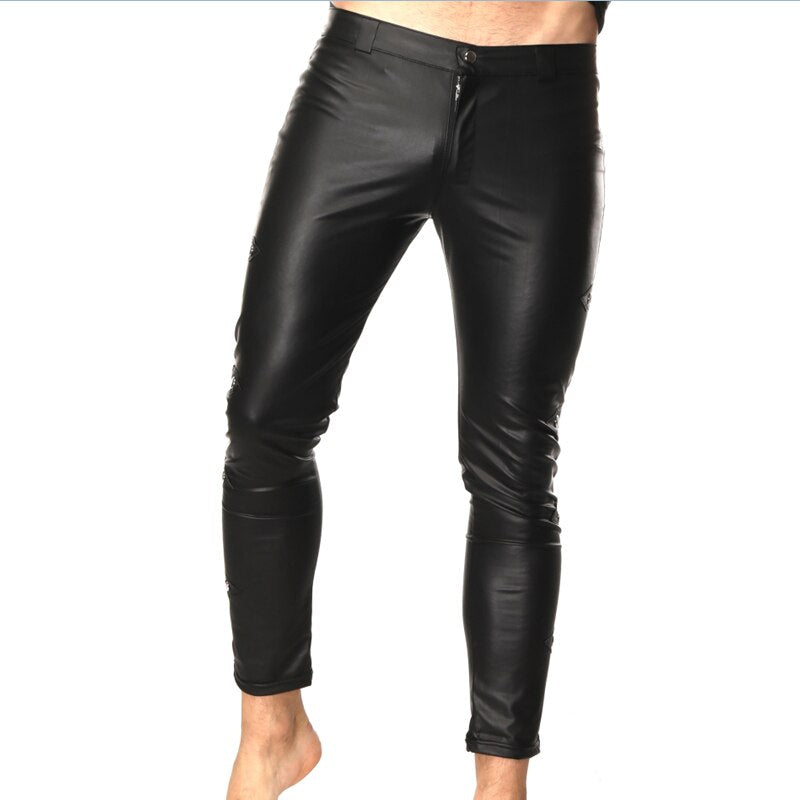 Pantalon cuir moto homme vintage shop