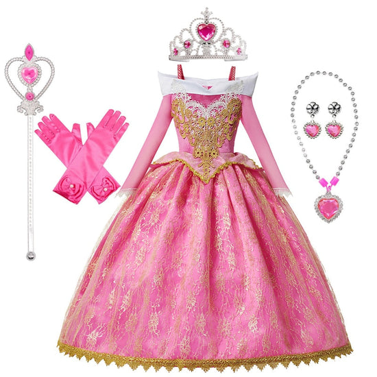 Robe de princesse rose 5 ans - Déguisement fille - v59101