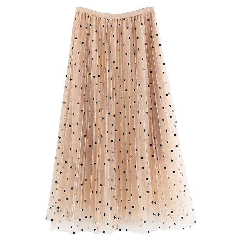 Jupe pois vintage ann e 70
