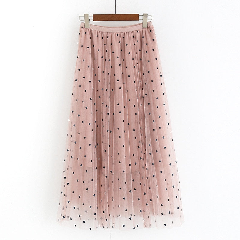 Jupe pois vintage ann e 70