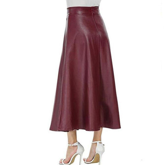 Jupe cuir vintage