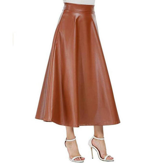 Jupe cuir vintage