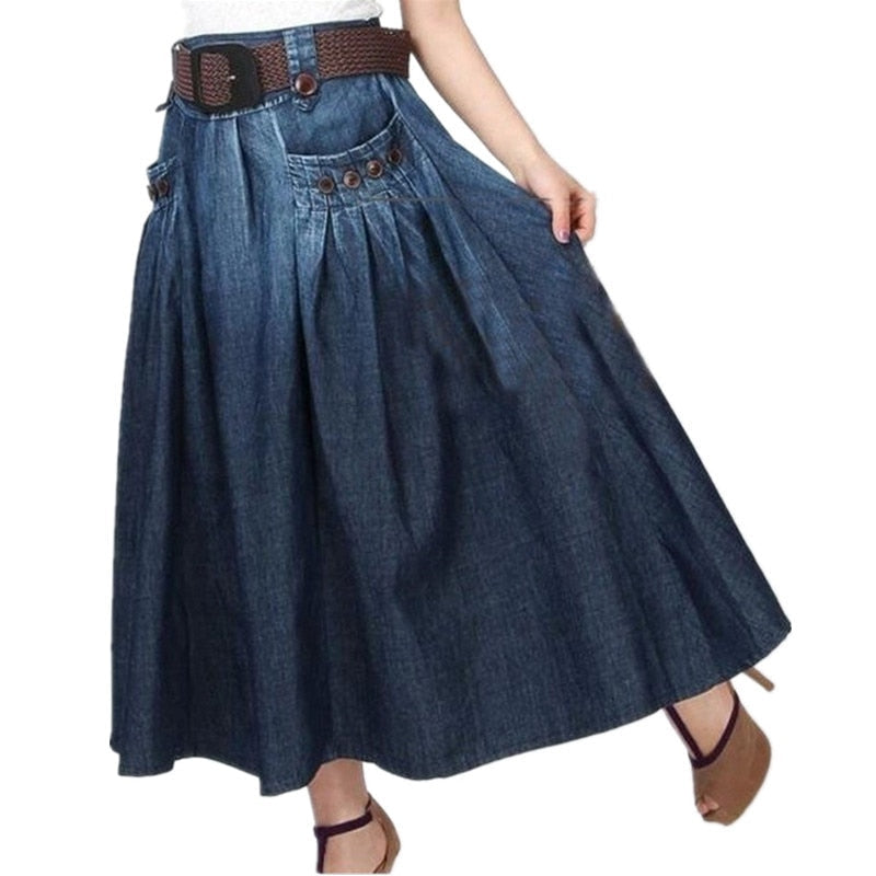 Jupe Vintage Mondi Allemagne Années 80 - Taille S14 UK - Bleue - Très Bon état