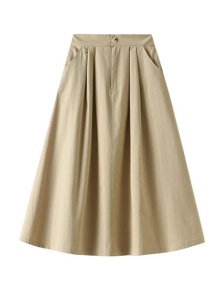 Jupe Longue Vintage Taille Haute Vintage Nation