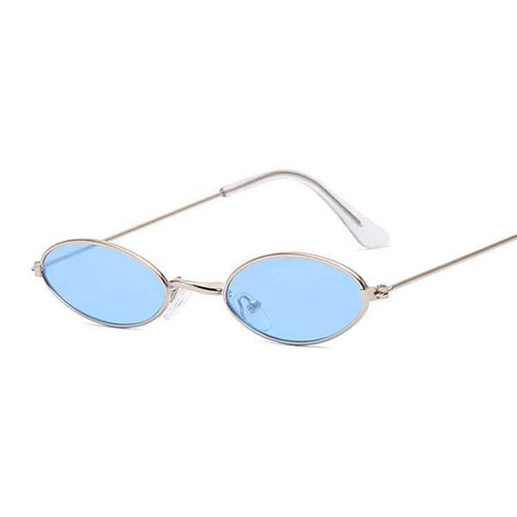 Lunettes De Soleil Ovales Vintage Métal - UV400, Unisexe, Couleurs Variées, Neuves Avec étiquette